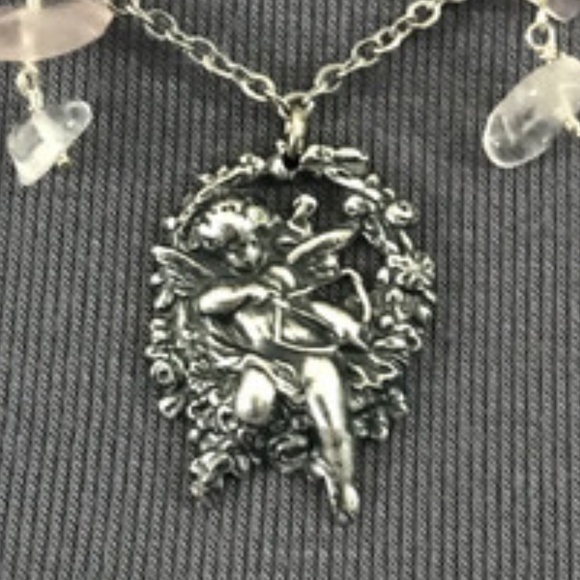 "Eros: God of Love" Cupid Greek Roman Mythology Handmade Necklace, Bow & Arrow - Picture 4 of 16